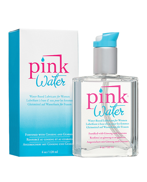 Pink Water Based Lubricant - 4 oz Bottle with Pump