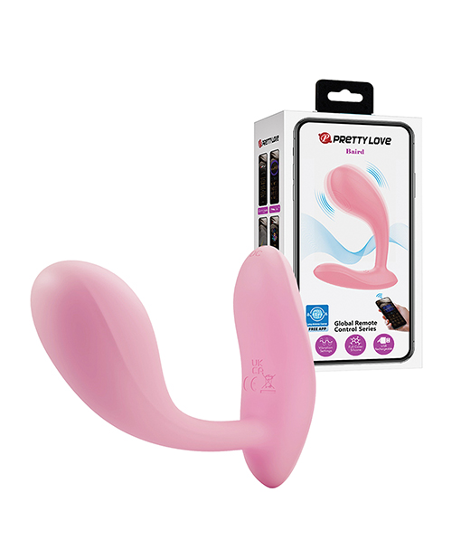 Pretty Love Baird App-Enabled Vibrating Butt Plug - Hot