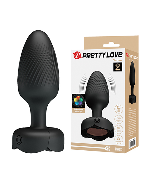 Pretty Love Varian Large Butt Plug with Multi Color Bottom