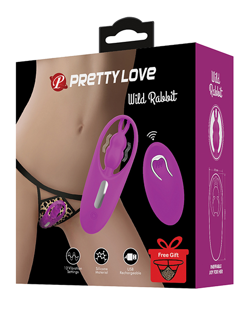 Pretty Love Wild Rabbit Panty Vibe with Free Panty