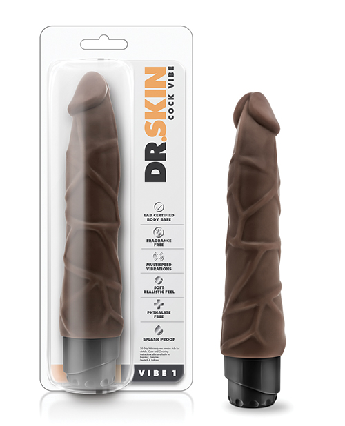 Blush Dr. Skin Cock Vibe 9" Vibrating Cock