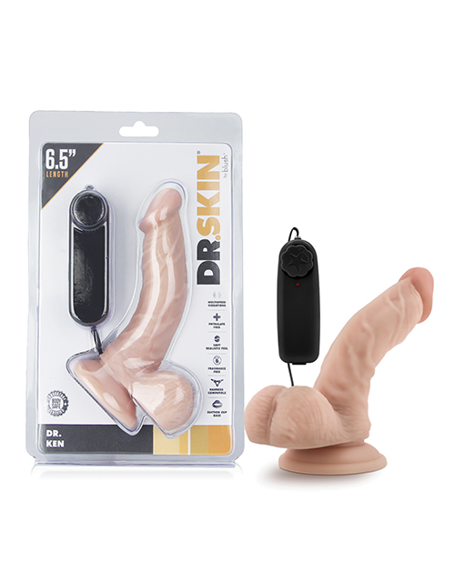 Blush Dr. Skin Dr. Ken 6.5" Cock with Suction Cup - Vanilla