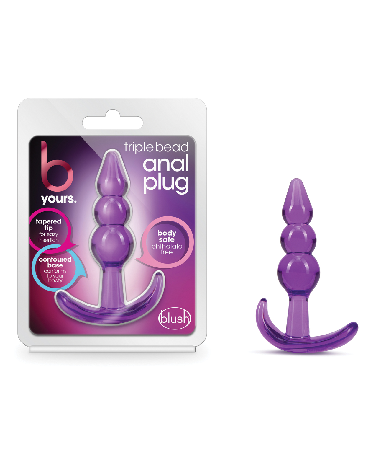 Blush B Yours Triple Bead Anal Plug