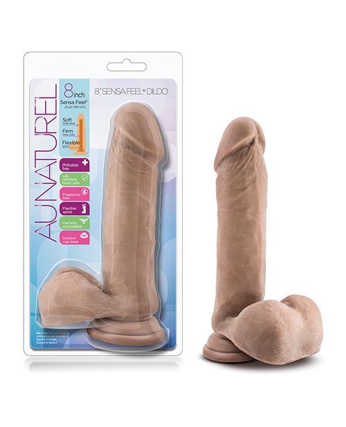 Blush Au Naturel 8" Sensa Feel Dildo - Latin