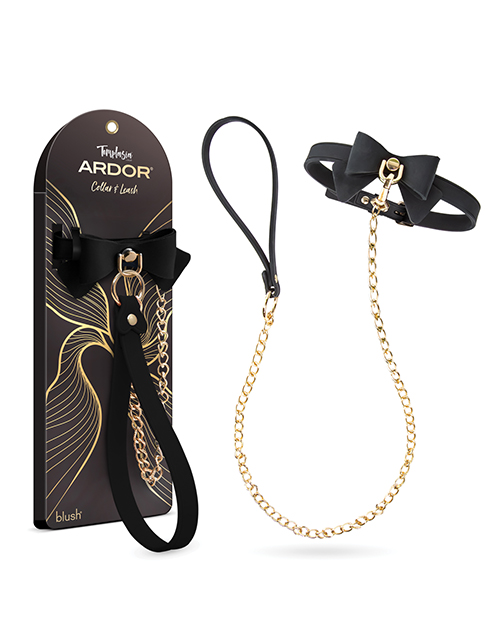 Blush Temptasia Ardor Collar & Leash with Bow