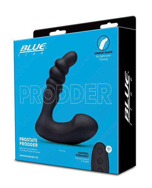 Blue Line Vibrating Prostate Prodder with Remote