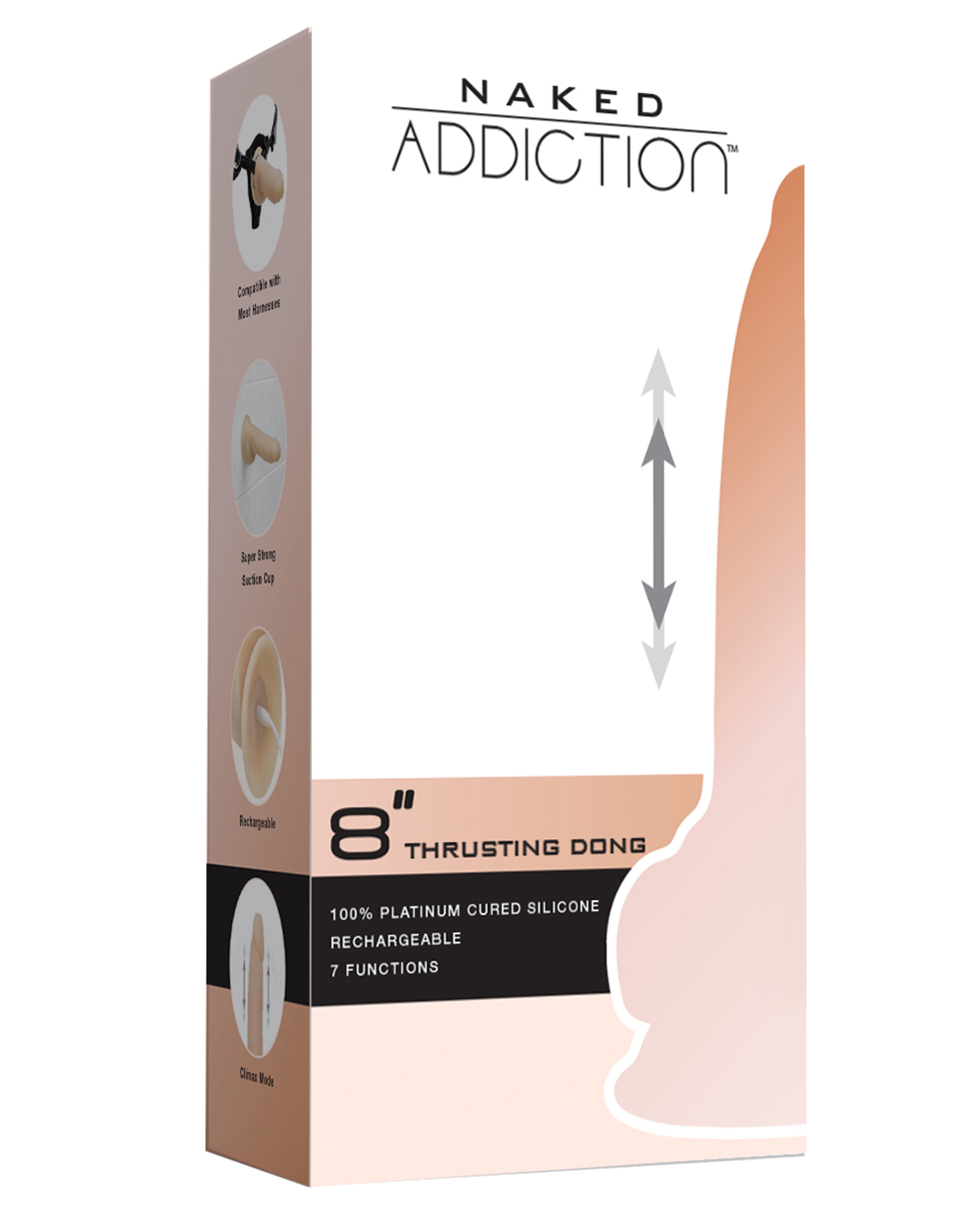 Naked Addiction 9" Thrusting Dong with Remote