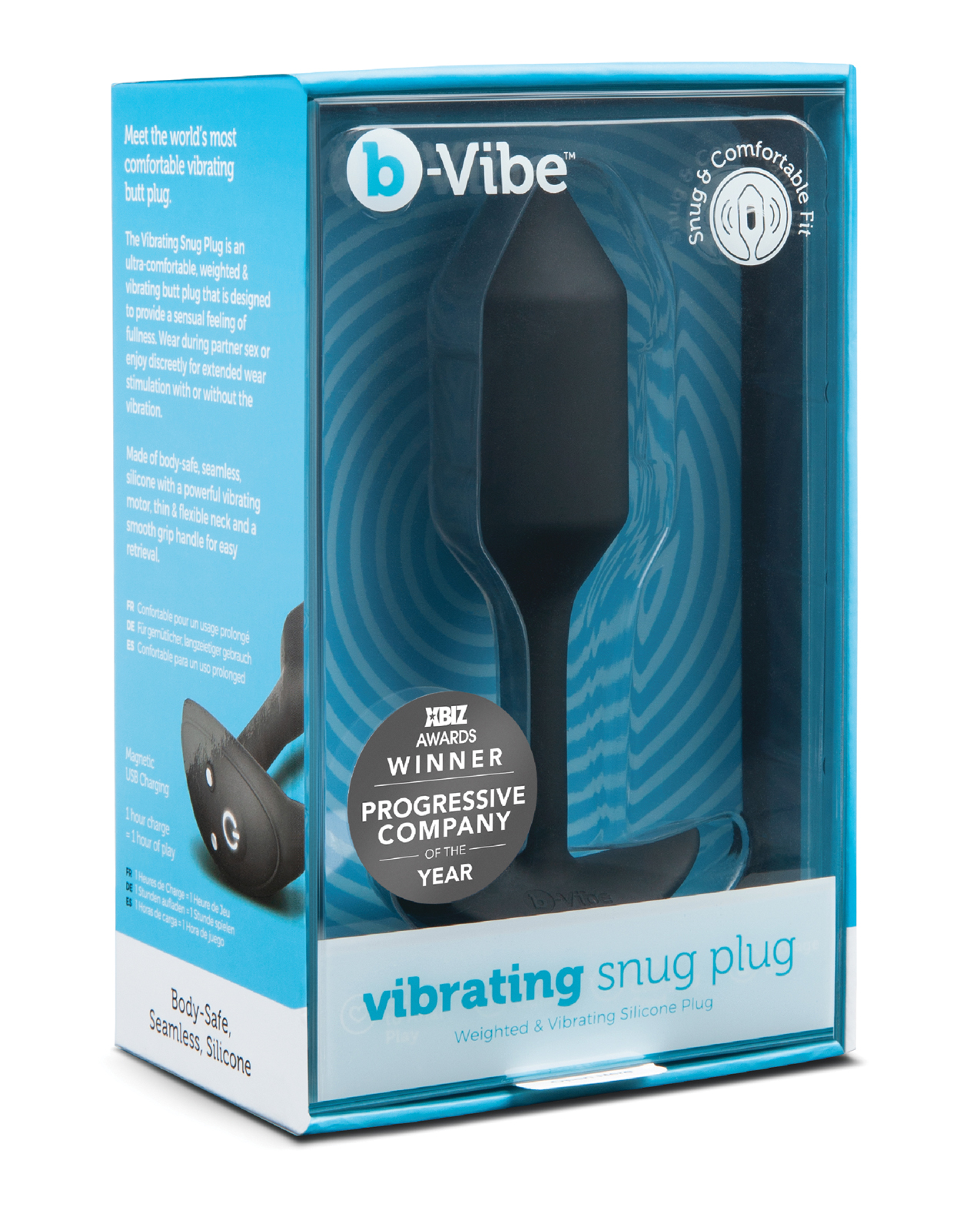 b-Vibe Vibrating Weighted Snug Plug