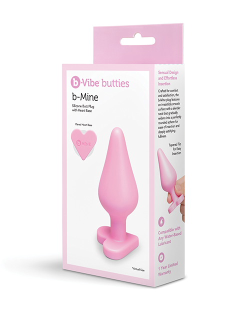 B-Mine Butties - Silicone Butt Plug with Heart Base