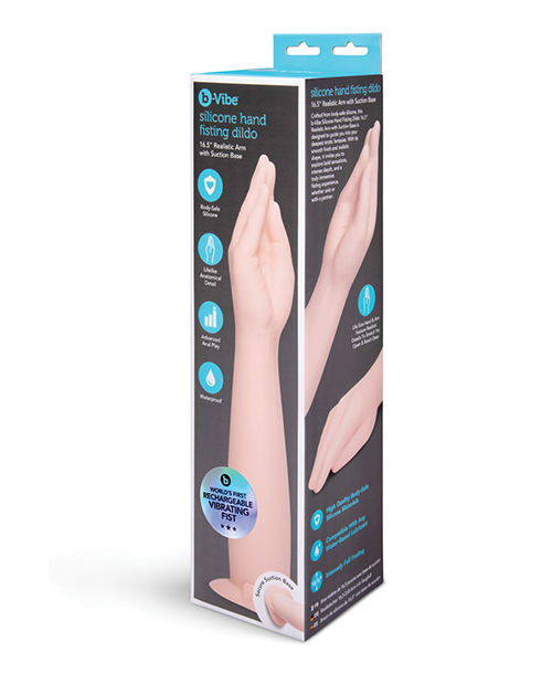 b-Vibe 16.5 Inch Silicone Hand Fisting Dildo with Suction Base