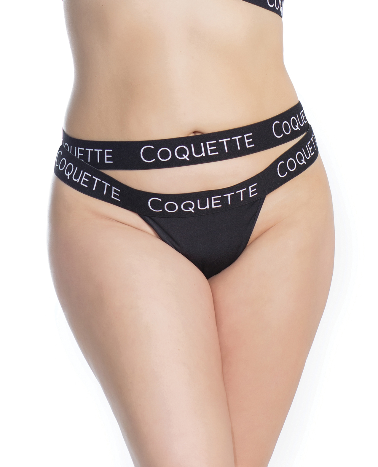 Fine Lace Back with Double Strap Waistband