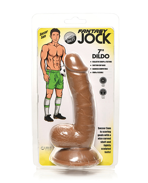 Curve Toys Fantasy Jock Soccer Sam 7" Dildo with Balls