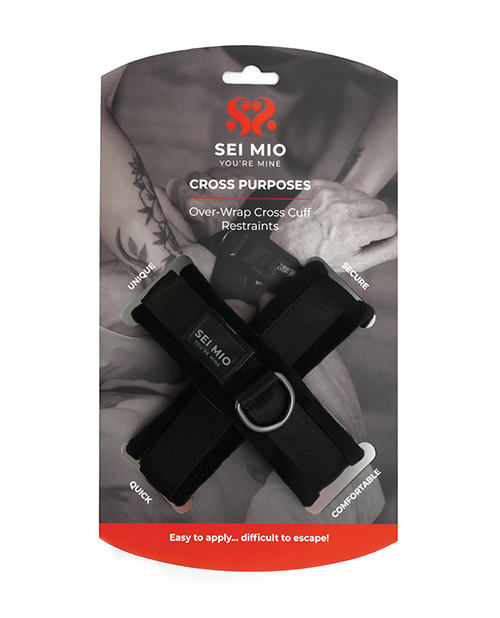 Sei Mio Cross Purposes Unique Over-Wrap Cross Cuff Restraints