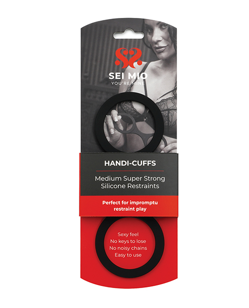 Sei Mio Handi Cuffs Super Strong Silicone Restraints - Medium,