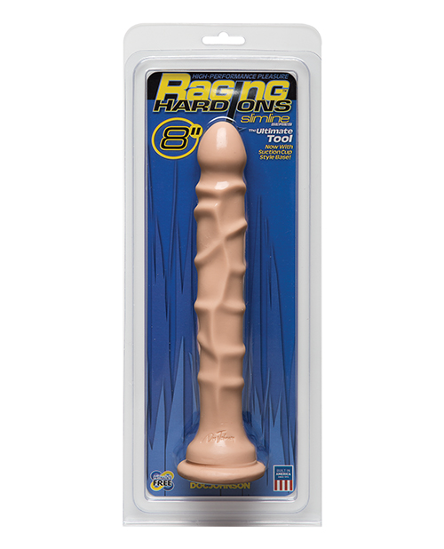 Raging Hard Ons Slimline 8" Dong with Suction Cup