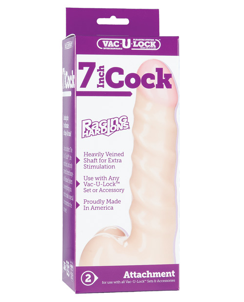 Vac-U-Lock 7" Raging Hard on Realistic Cock