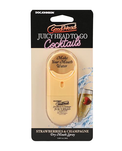 GoodHead Juicy Head Cocktails Dry Mouth Spray To-Go - Strawberries &