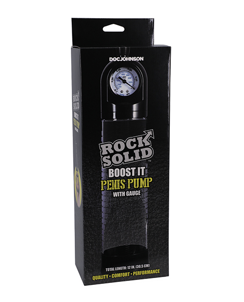 Rock Solid Boost It Penis Pump with Gauge