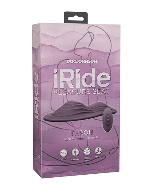 iRide Pleasure Seat Throb Stimulator Rechargeable with Wireless Remote - Dusty