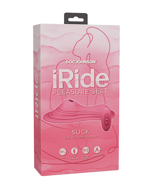 iRide Pleasure Seat Suck Stimulator Rechargeable with Wireless Remote - Dusty
