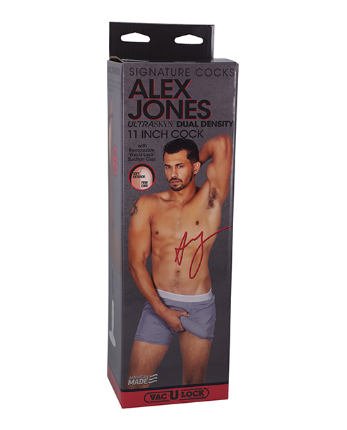 Signature Cocks ULTRASKYN 11" Cock with Removable Vac-U-Lock Suction Cup - Alex Jones