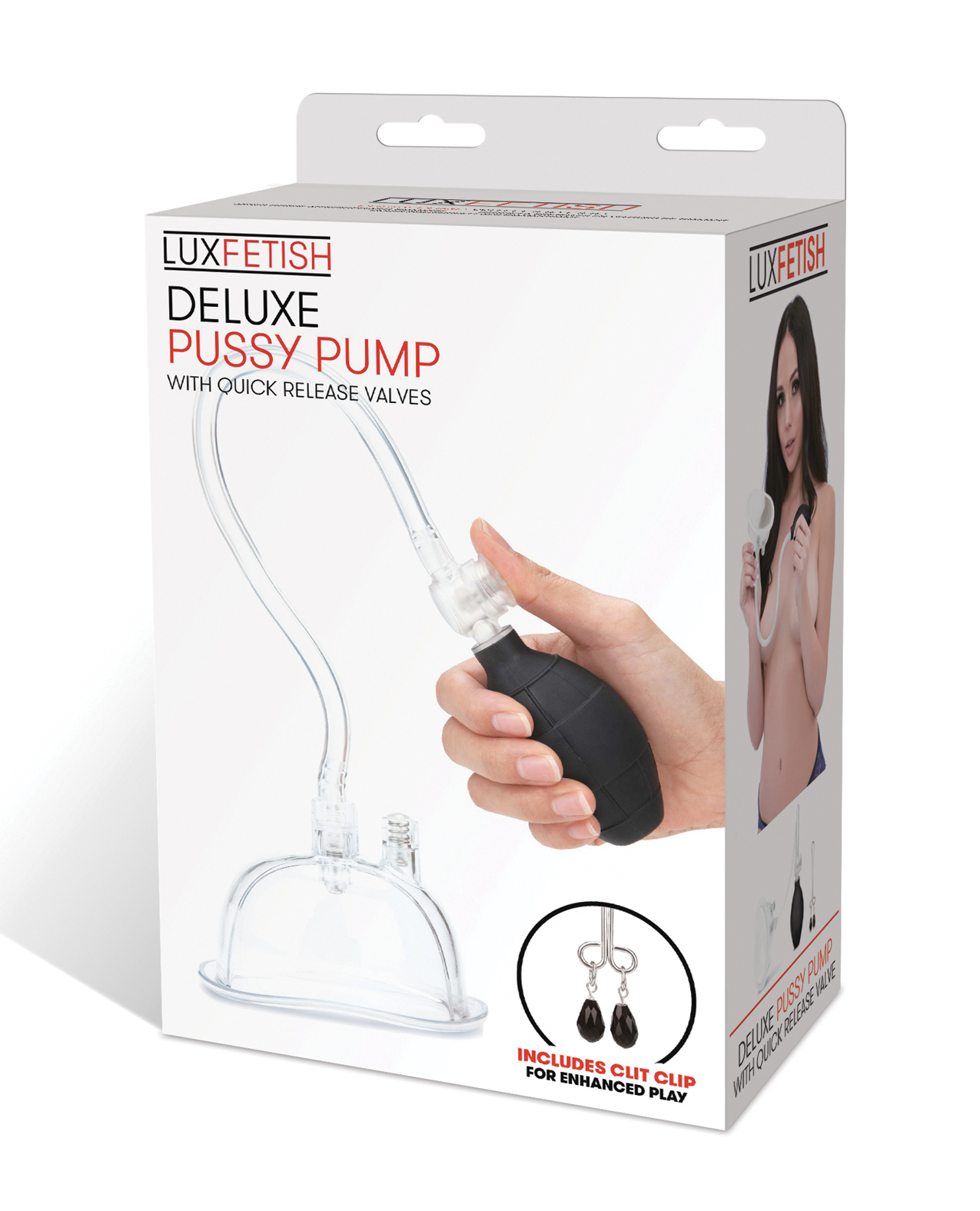 Lux Fetish Deluxe Pussy Pump with Quick Release Valves