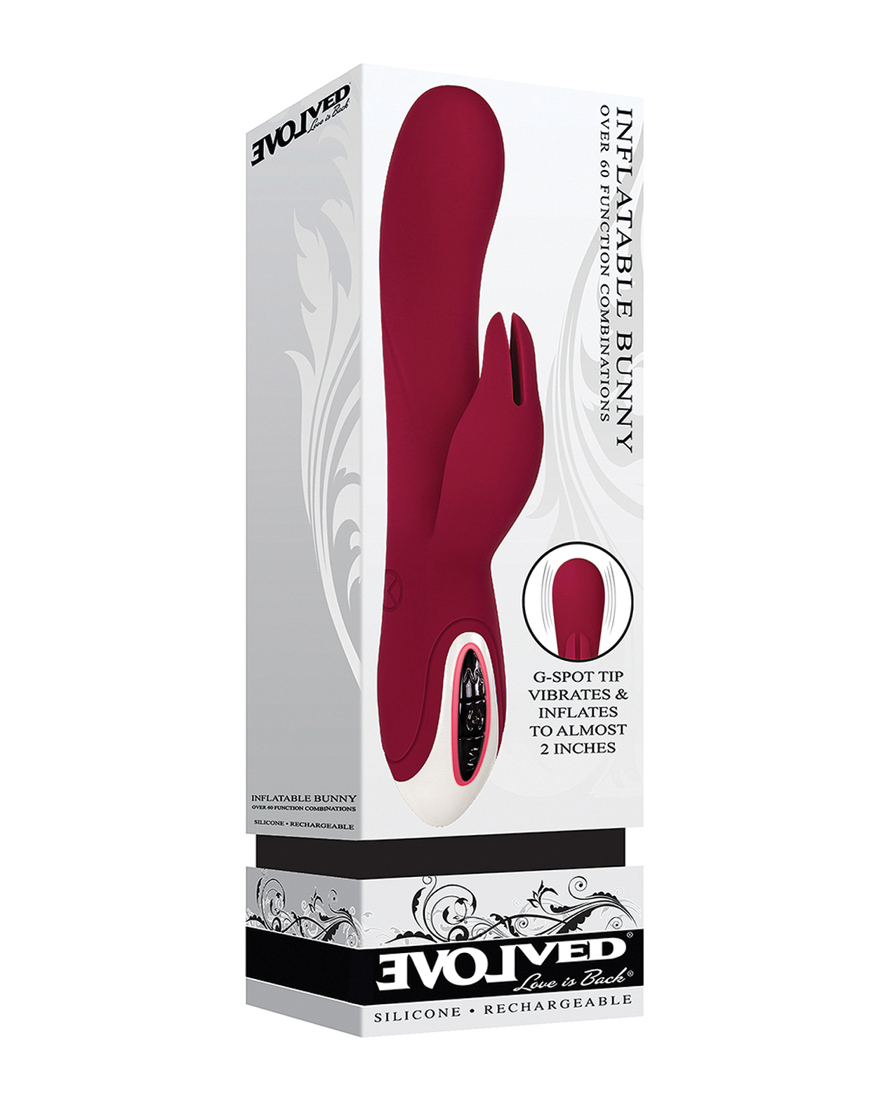 Evolved Inflatable Bunny Dual Stim Rechargeable