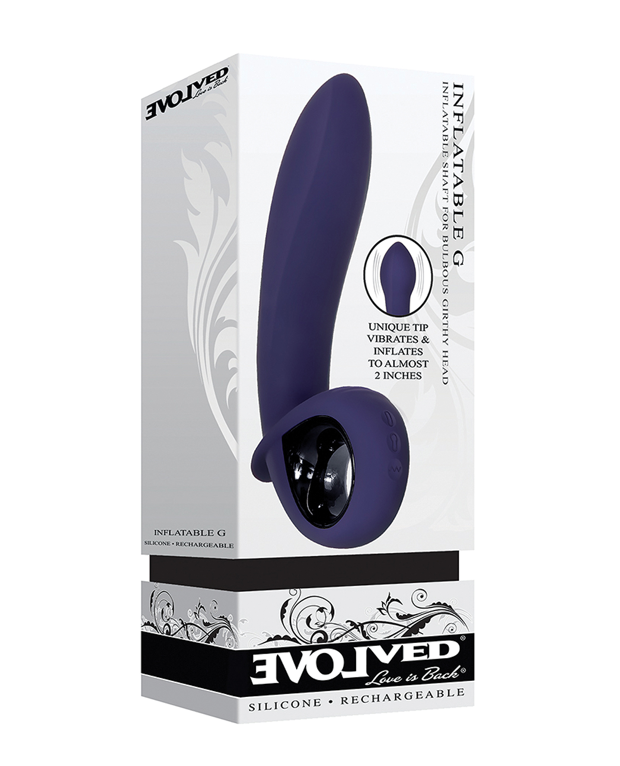 Evolved Inflatable G Rechargeable Vibrator