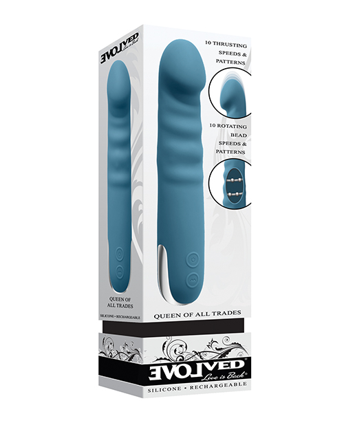 Evolved Queen of All Trades Thrusting & Rotating Vibrator