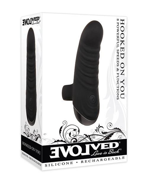 Evolved Hooked on You Curved Finger Vibrator