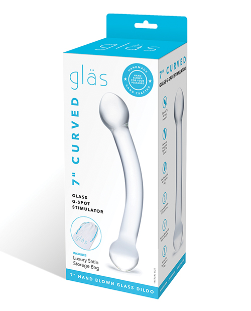 Glas 7" Curved Glass G Spot Stimulator