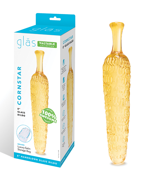 Glas 8" Dildo Cornstar