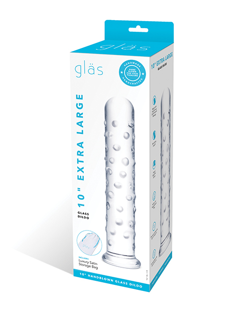 Glas 10" Extra Large Glass Dildo