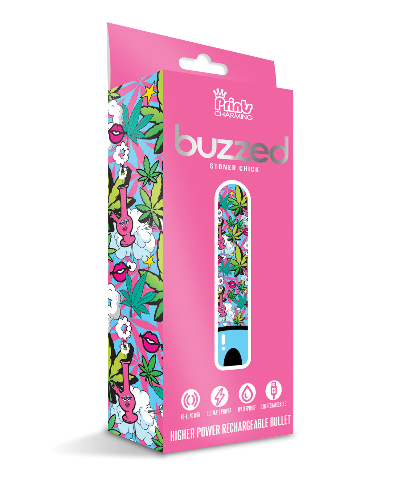 Buzzed 3.5" Rechargeable Bullet - Stoner Chick