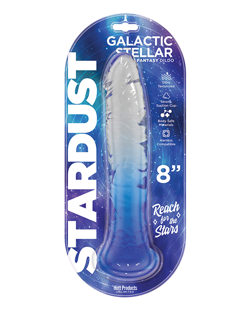 Stardust Galactic Stellar 8" Jelly Dildo - Crystal
