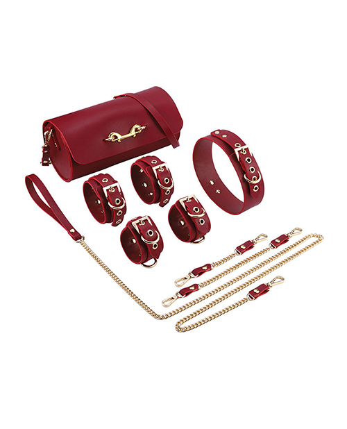 Kinky Play Box Federico Luxurious Leather Restraint Kit