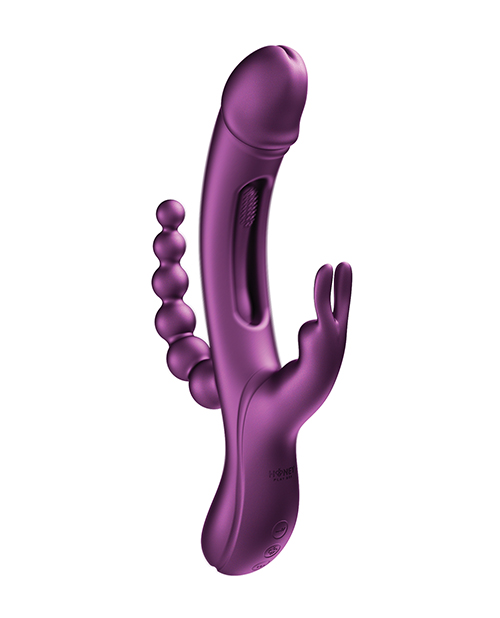 Trilux Kinky Finger Rabbit Vibrator with Anal Beads