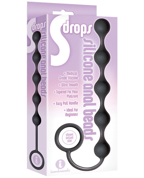 The 9's S Drops Silicone Anal Beads