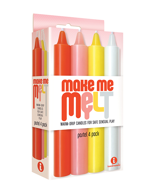 The 9's Make Me Melt Sensual Warm Drip Candles - Pastel
