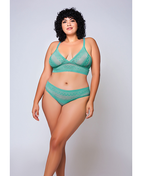 Geometric Lace Bralette & Hipster