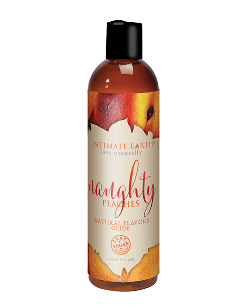 Intimate Earth Natural Flavors Glide - 120 ml Naughty Peaches
