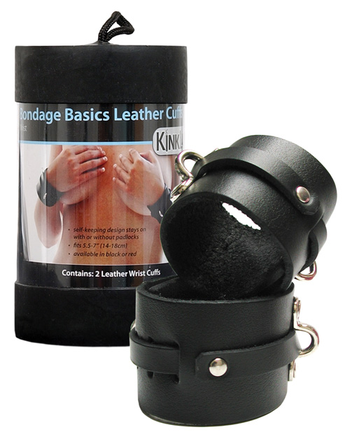 KinkLab Leather Wrist Cuffs