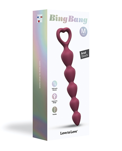 Love to Love Bing Bang Anal Beads - Prune