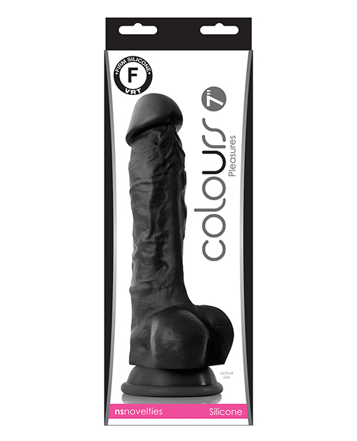 Colours Pleasures 7" Dong with Balls & Suction Cup