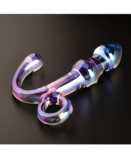 Cristal Orchid Pulse Glass Dildo with Removable Bullet Vibe