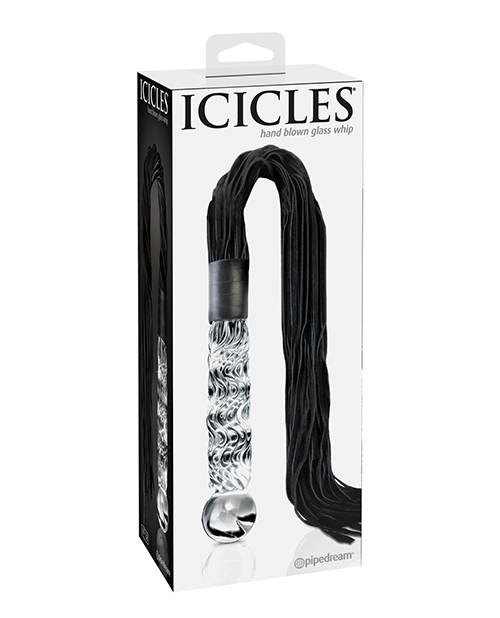 Icicles No. 38 Hand Blown Glass Handled Whip