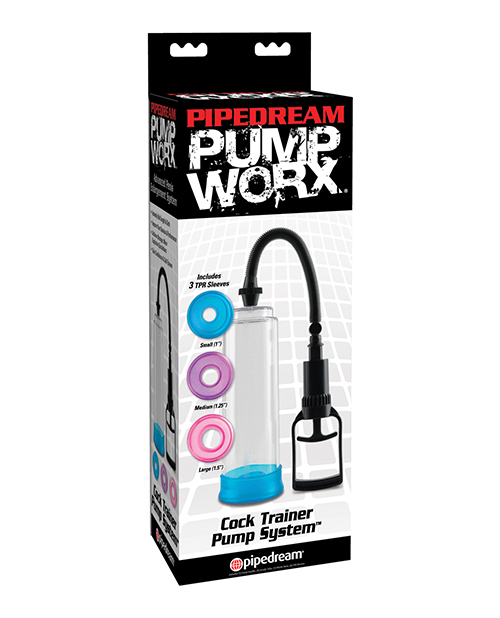 Pump Worx Cock Trainer Pump System with 3 TPR Sleeves