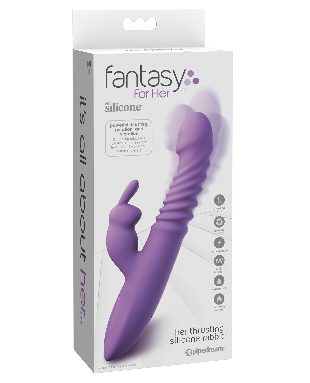 Fantasy For Her Ultimate Thrusting Silicone Rabbit