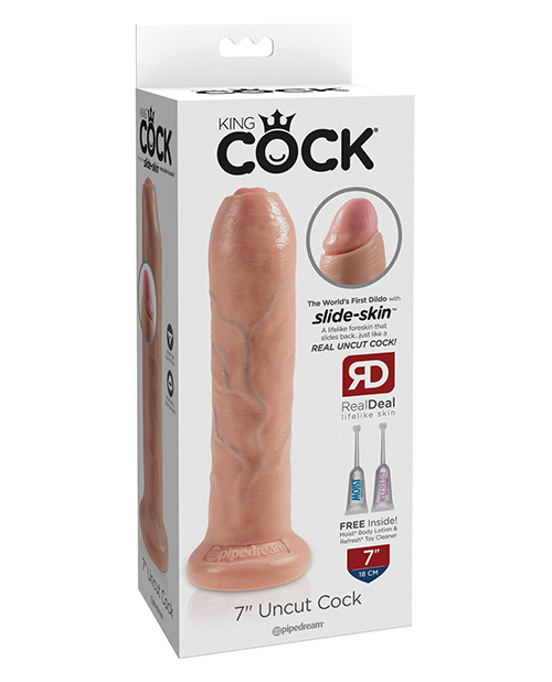 King Cock 7" Uncut Dildo