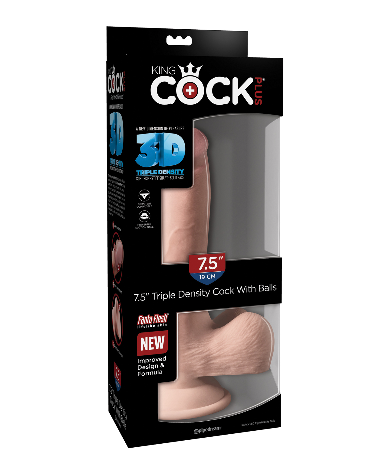 King Cock Plus 7.5" Triple Density Cock with Balls